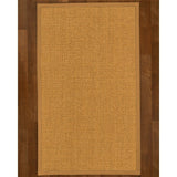 Natural Area Rugs 100%, Natural Fiber Handmade Basket Weave Amalfi, Gold/Multi Sisal Rug, Khaki Border - 12' x 15'