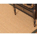 Natural Area Rugs 100%, Natural Fiber Handmade Basket Weave Amalfi, Gold/Multi Sisal Rug, Moss Border - 2'9" x 9'