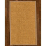 Natural Area Rugs 100%, Natural Fiber Handmade Basket Weave Amalfi, Gold/Multi Sisal Rug, Wheat Border - 12' x 18'