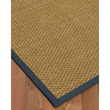 Natural Area Rugs 100%, Natural Fiber Handmade Basket Weave Calabria, Natural Seagrass Rug, Marine Border - 2' x 3'