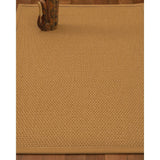 Natural Area Rugs 100%, Natural Fiber Handmade Basket Weave Carlton, Gold Sisal Rug, Doe Border - 3' x 5'