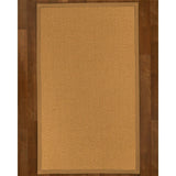 Natural Area Rugs 100%, Natural Fiber Handmade Basket Weave Carlton, Gold Sisal Rug, Doe Border - 3' x 5'