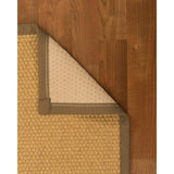 Natural Area Rugs 100%, Natural Fiber Handmade Basket Weave Rio, Beige Sisal Rug, Squirrel Border - 12' x 18'