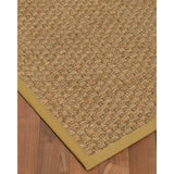 Natural Area Rugs 100%, Natural Fiber Handmade Basketweave, Natural Seagrass Rug (4' X 6'), Sage Border - 4' x 6'