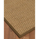 Natural Area Rugs, 100% Natural Fiber Handmade Basketweave, Natural Seagrass Rug 6' Square, Malt Border - 6' x 6' Square