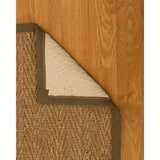 Natural Area Rugs, 100% Natural Fiber Handmade Beach, Natural Seagrass Rug 10' Square, Malt Border - 10' x 10' Square