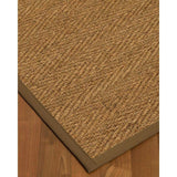Natural Area Rugs, 100% Natural Fiber Handmade Beach, Natural Seagrass Rug 10' Square, Malt Border - 10' x 10' Square
