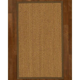Natural Area Rugs, 100% Natural Fiber Handmade Beach, Natural Seagrass Rug 10' Square, Malt Border - 10' x 10' Square