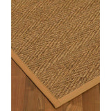 Natural Area Rugs 100%, Natural Fiber Handmade Beach, Natural Seagrass Rug, Khaki Border - 2' x 3'