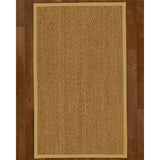 Natural Area Rugs 100%, Natural Fiber Handmade Beach, Natural Seagrass Rug, Sage Border - 2'9" x 9'