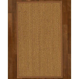 Natural Area Rugs 100%, Natural Fiber Handmade Beach, Natural Seagrass Rug, Sienna Border - 10' x 14'