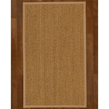 Natural Area Rugs 100%, Natural Fiber Handmade Beach, Natural Seagrass Rug, Wheat Border - 2'9" x 9'