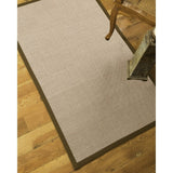 Natural Area Rugs 100%, Natural Fiber Handmade Blair, Beige/Rose Sisal Rug, Doe Border - 8' x 10'