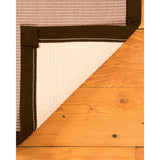 Natural Area Rugs 100%, Natural Fiber Handmade Blair, Beige/Rose Sisal Rug, Fudge Border - 5' x 7'