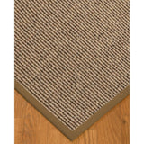 Natural Area Rugs 100%, Natural Fiber Handmade Carolyn, Grey/Multi Sisal Rug, Squirrel Border - 2' x 3'