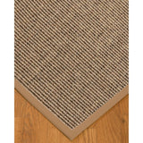 Natural Area Rugs 100%, Natural Fiber Handmade Carolyn, Grey/Multi Sisal Rug, Wheat Border - 5' x 7'