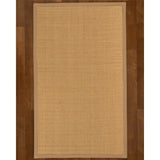 Natural Area Rugs 100%, Natural Fiber Handmade Cashmira, White Wool/Sisal Rug, Wheat Border - 12' x 15'