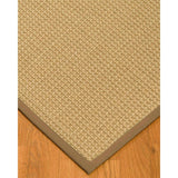 Natural Area Rugs 100%, Natural Fiber Handmade Chunky Logan, Beige Sisal Rug, Squirrel Border - 5' x 8'