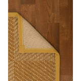 Natural Area Rugs 100%, Natural Fiber Handmade Chunky Nirvana, Bronze/Beige Sisal Rug, Tan Border - 2'6" x 10'