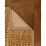Natural Area Rugs 100%, Natural Fiber Handmade Chunky Nirvana, Bronze/Beige Sisal Rug, Wheat Border - 2'9" x 9'