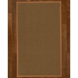 Natural Area Rugs, 100% Natural Fiber Handmade Dalton, Grey Sisal Rug 10' Square, Sienna Border - 10' x 10' Square