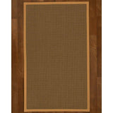 Natural Area Rugs 100%, Natural Fiber Handmade Dalton, Grey Sisal Rug, Khaki Border - 12' x 15'