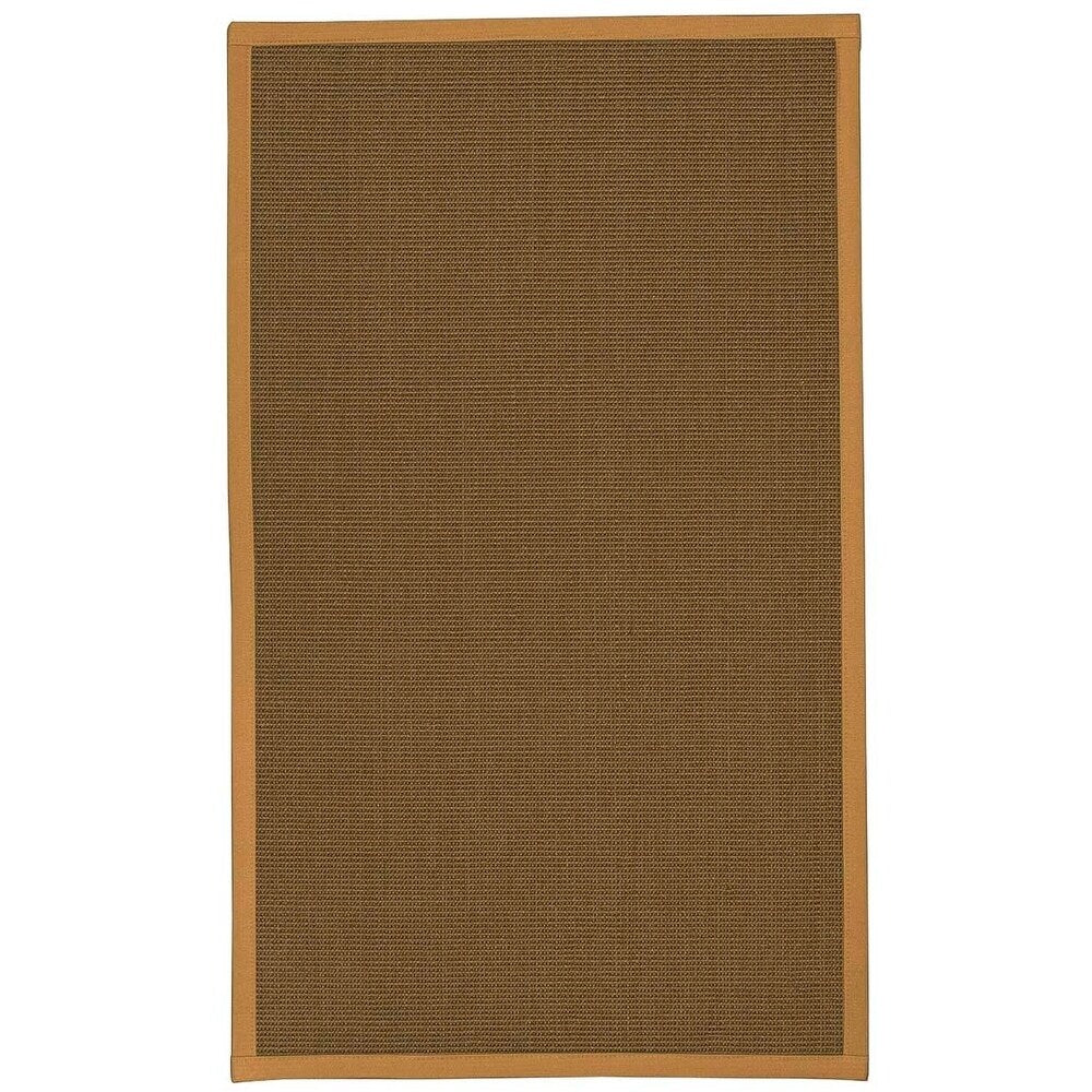 Natural Area Rugs 100%, Natural Fiber Handmade Dalton, Grey Sisal Rug, Khaki Border - 12' x 15'