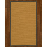 Natural Area Rugs 100%, Natural Fiber Handmade Devon, Beige Sisal Rug, Moss Border - 2'6" x 10'