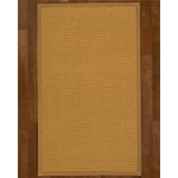 Natural Area Rugs 100%, Natural Fiber Handmade Devon, Beige Sisal Rug, Doe Border - 2'6" x 10'