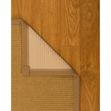 Natural Area Rugs 100%, Natural Fiber Handmade Devon, Beige Sisal Rug, Doe Border - 2'6" x 10'