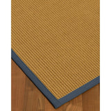 Natural Area Rugs 100%, Natural Fiber Handmade Devon, Beige Sisal Rug, Marine Border - 12' x 18'