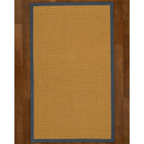 Natural Area Rugs 100%, Natural Fiber Handmade Devon, Beige Sisal Rug, Marine Border - 12' x 18'