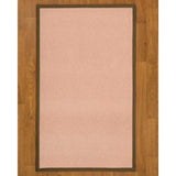 Natural Area Rugs 100%, Natural Fiber Handmade Eloise, Pink Wool Rug, Malt Border - 2'6" x 8'
