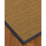 Natural Area Rugs 100%, Natural Fiber Handmade Half-Panama, Natural Seagrass Rug (9' X 12'), Midnight Blue Border - 9' x 12'