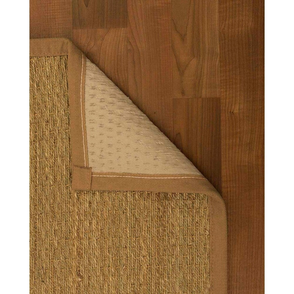 Natural Area Rugs 100%, Natural Fiber Handmade Half-Panama, Natural Seagrass Rug, Doe Border - 5' x 7'