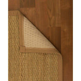 Natural Area Rugs 100%, Natural Fiber Handmade Half-Panama, Natural Seagrass Rug, Doe Border - 5' x 7'