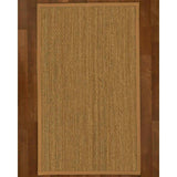 Natural Area Rugs 100%, Natural Fiber Handmade Half-Panama, Natural Seagrass Rug, Doe Border - 5' x 7'