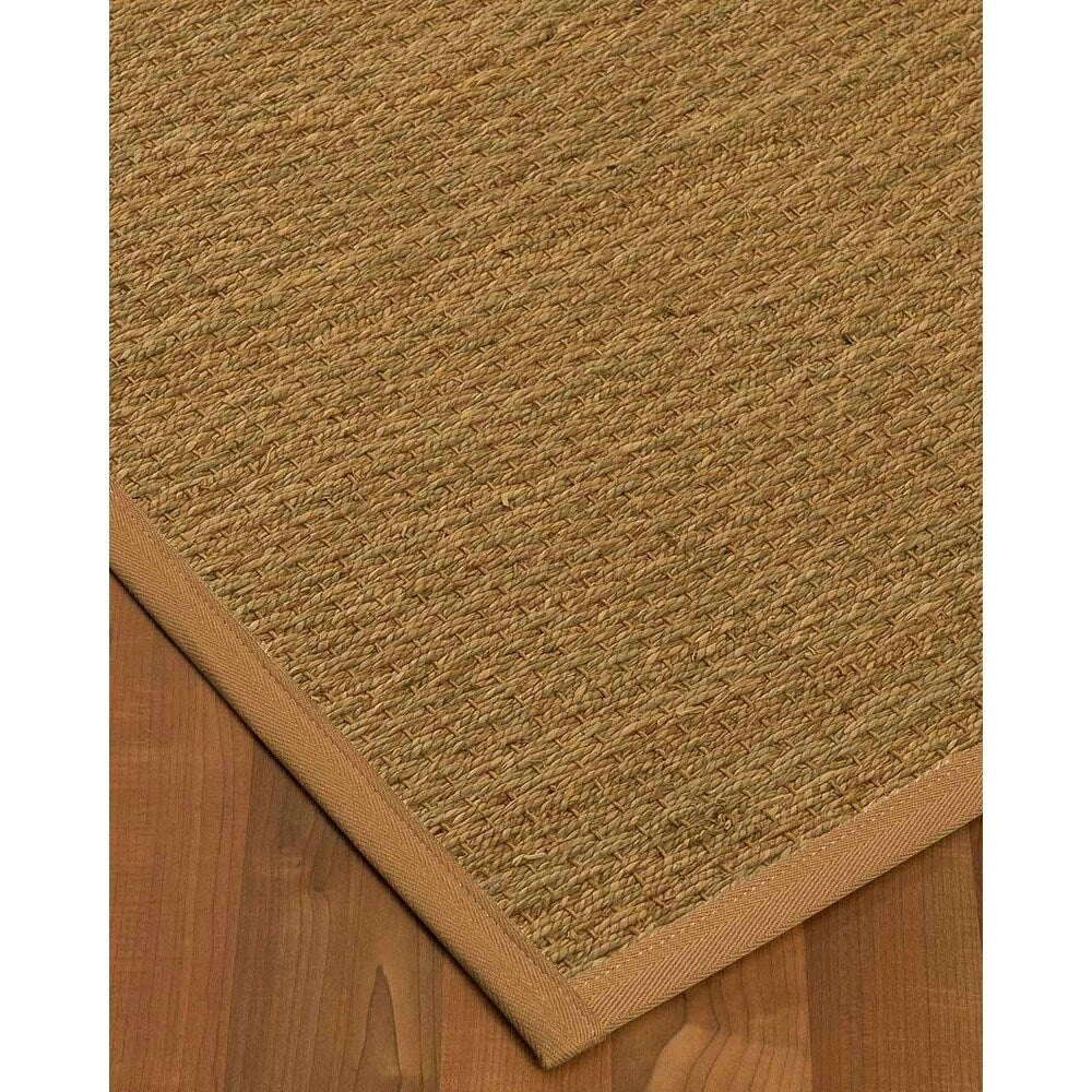 Natural Area Rugs 100%, Natural Fiber Handmade Half-Panama, Natural Seagrass Rug, Doe Border - 5' x 7'