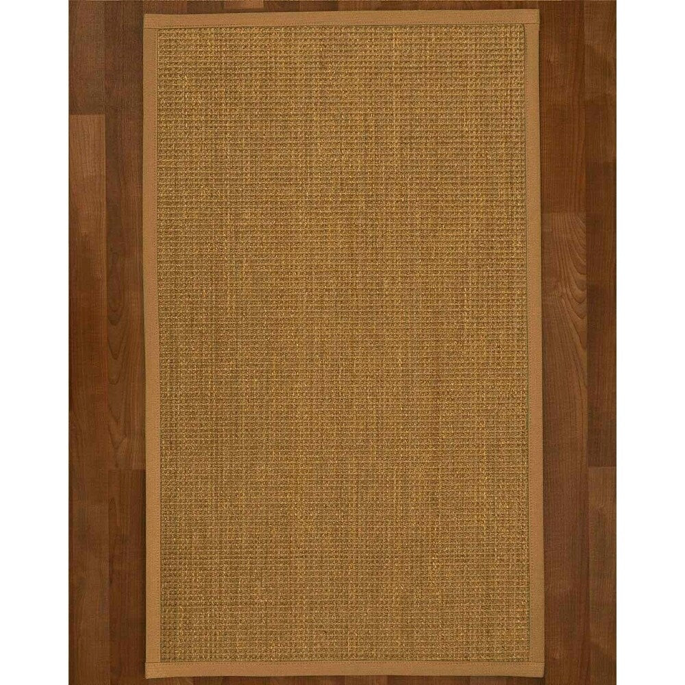 Natural Area Rugs 100%, Natural Fiber Handmade Hamptons, Natural Seagrass Rug, Doe Border - 10' x 14'