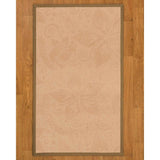 Natural Area Rugs 100%, Natural Fiber Handmade Hermosa, Beige Wool Rug, Squirrel Border - 9' x 12'