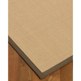 Natural Area Rugs 100%, Natural Fiber Handmade Icon, White Wool/Sisal Rug, Fossil Border - 6' x 9'
