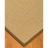 Natural Area Rugs, 100% Natural Fiber Handmade Logan, Beige Sisal Rug 10' Square, Malt Border - 10' x 10'