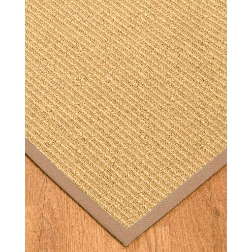 Natural Area Rugs, 100% Natural Fiber Handmade Lucca, 8' Octagon Beige Sisal Rug, Wheat Border - 8' x 8' Octagon