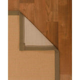Natural Area Rugs 100%, Natural Fiber Handmade Majesty, Beige Wool/Sisal Rug, Squirrel Border - 6' x 9'