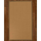 Natural Area Rugs 100%, Natural Fiber Handmade Majesty, Beige Wool/Sisal Rug, Squirrel Border - 6' x 9'