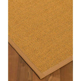 Natural Area Rugs 100%, Natural Fiber Handmade Niagara, Gold/Multi Sisal Rug, Khaki Border - 4' x 6'