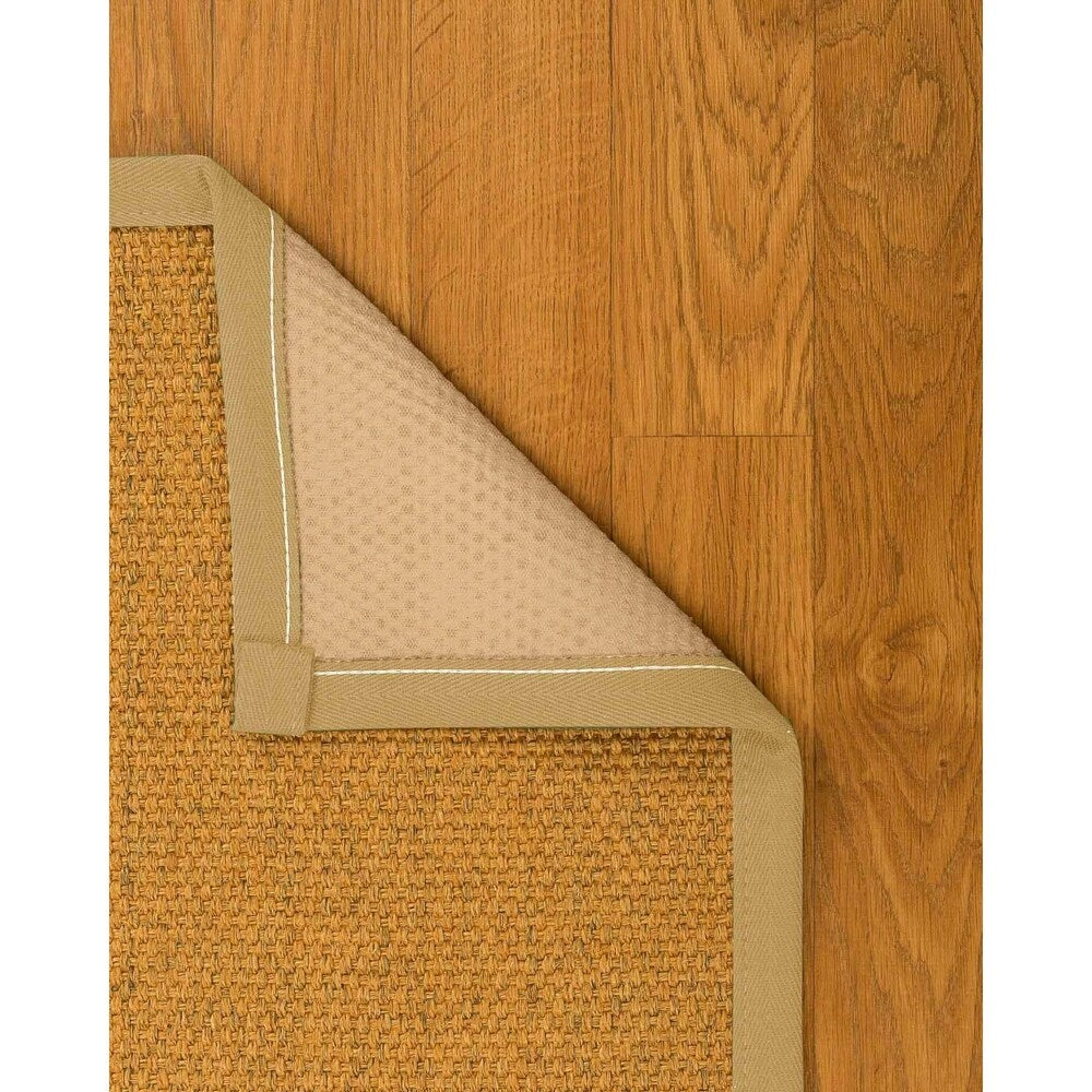 Natural Area Rugs 100%, Natural Fiber Handmade Niagara, Gold/Multi Sisal Rug, Sage Border - 12' x 18'