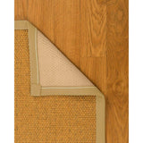 Natural Area Rugs 100%, Natural Fiber Handmade Niagara, Gold/Multi Sisal Rug, Sage Border - 12' x 18'