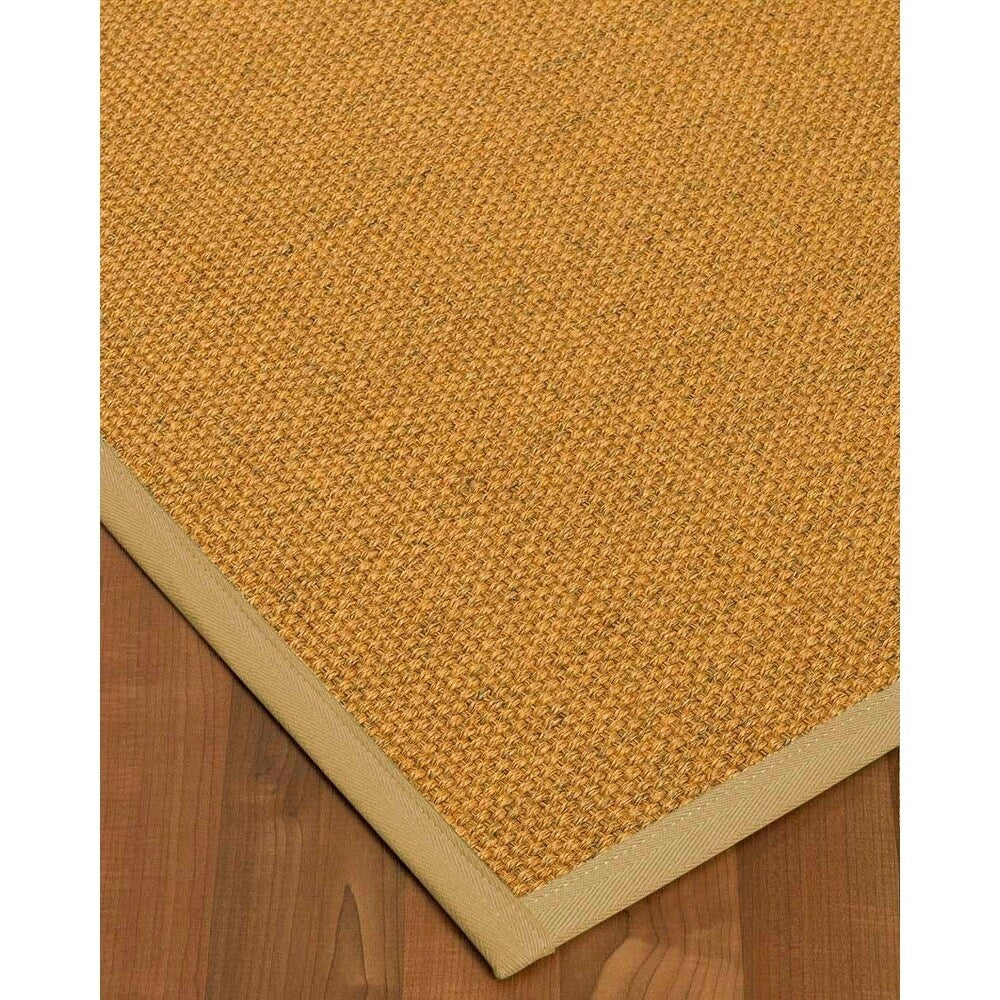 Natural Area Rugs 100%, Natural Fiber Handmade Niagara, Gold/Multi Sisal Rug, Sage Border - 12' x 18'