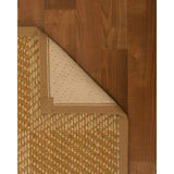 Natural Area Rugs, 100% Natural Fiber Handmade Nirvana, Bronze/Beige Sisal Rug 8' Square, Doe Border - 8' x 8'